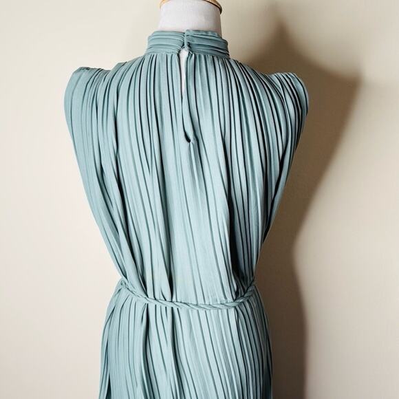 Zara Green Marl Grecian Sleeveless Midi Dress - Picture 10 of 10